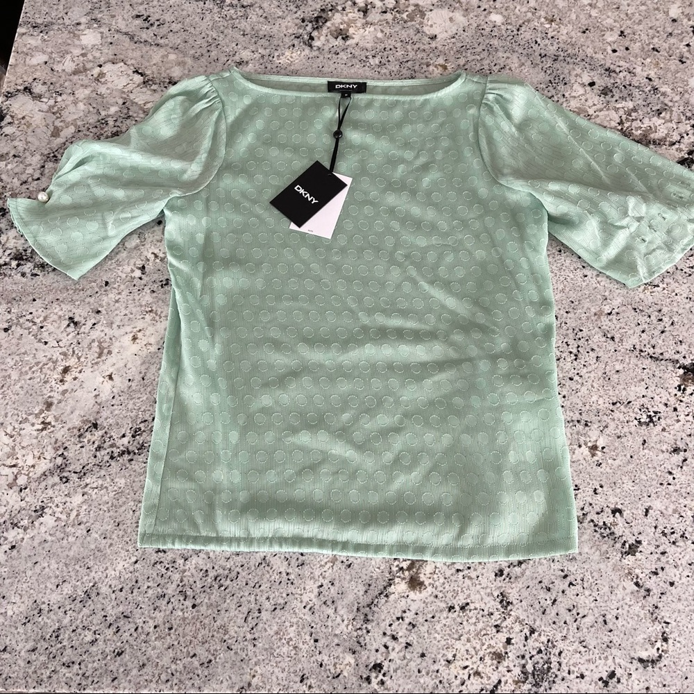 DKNY Women’s Short Sleeve Blouse
